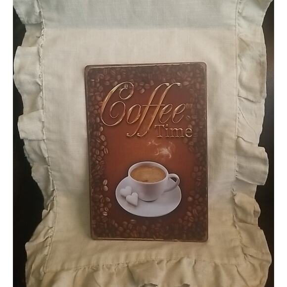 Metal Tin Sign Retro Plate Coffee Time Posters Plaques 12x8 - Picture 1 of 15